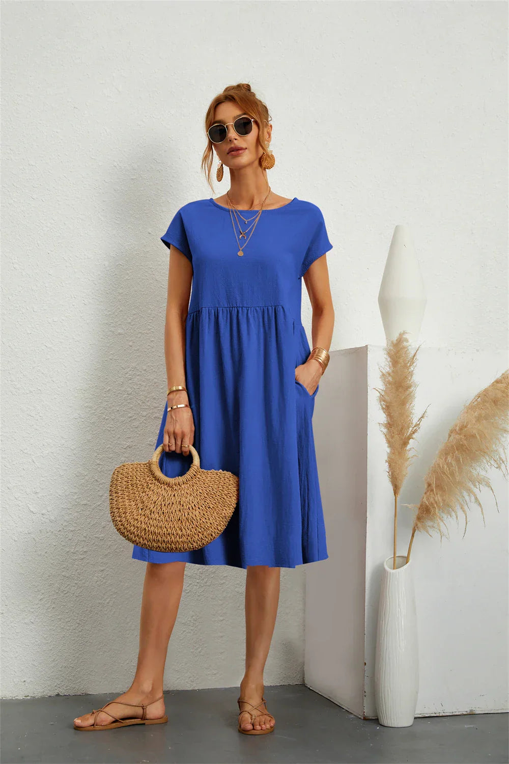 Sage - Robe Décontractée Chic