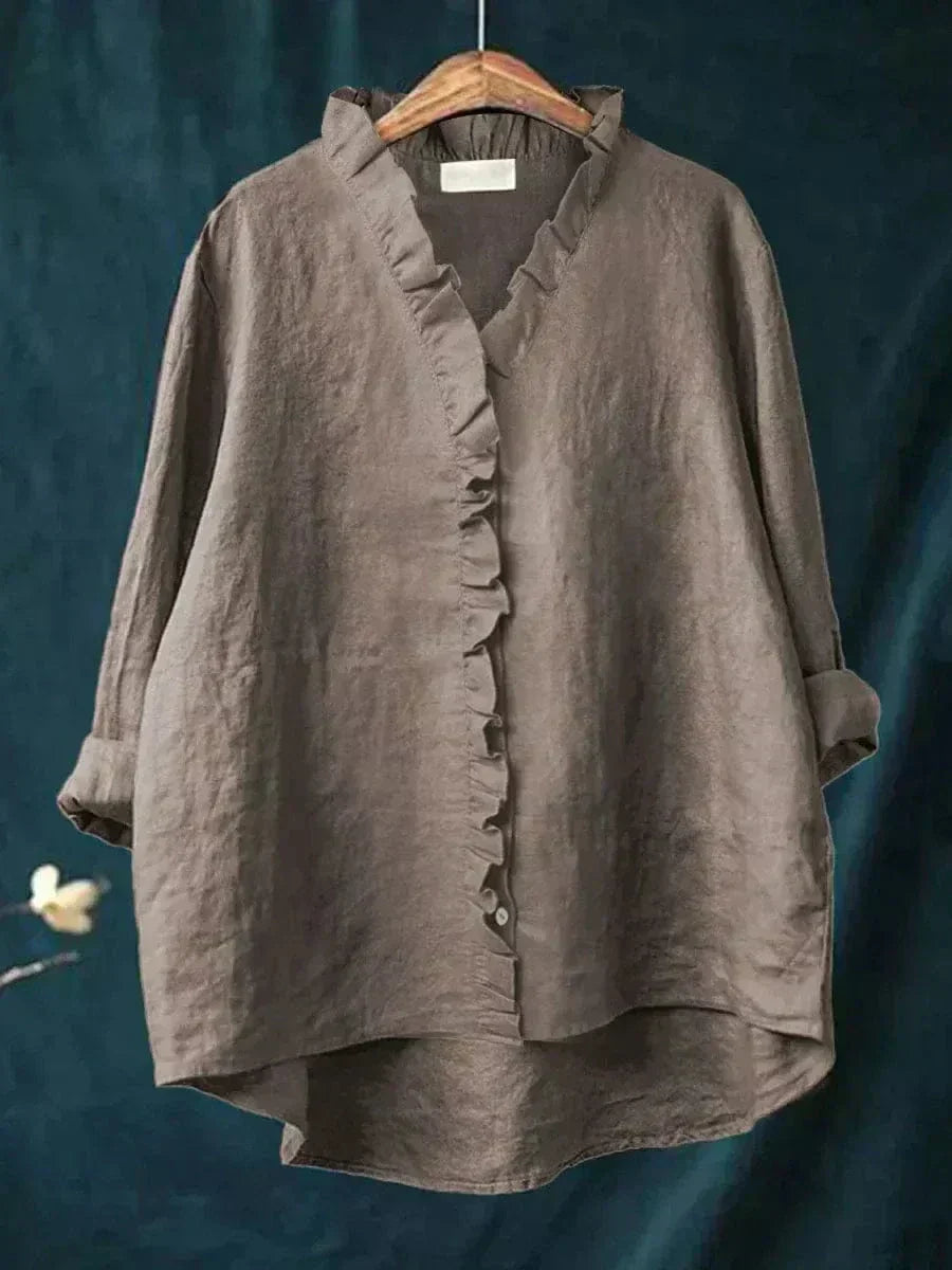 Valorine - Blouse Décontractée en Lin