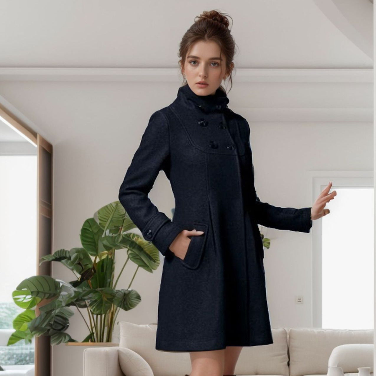 Alice - Veste Élégante À Capuche