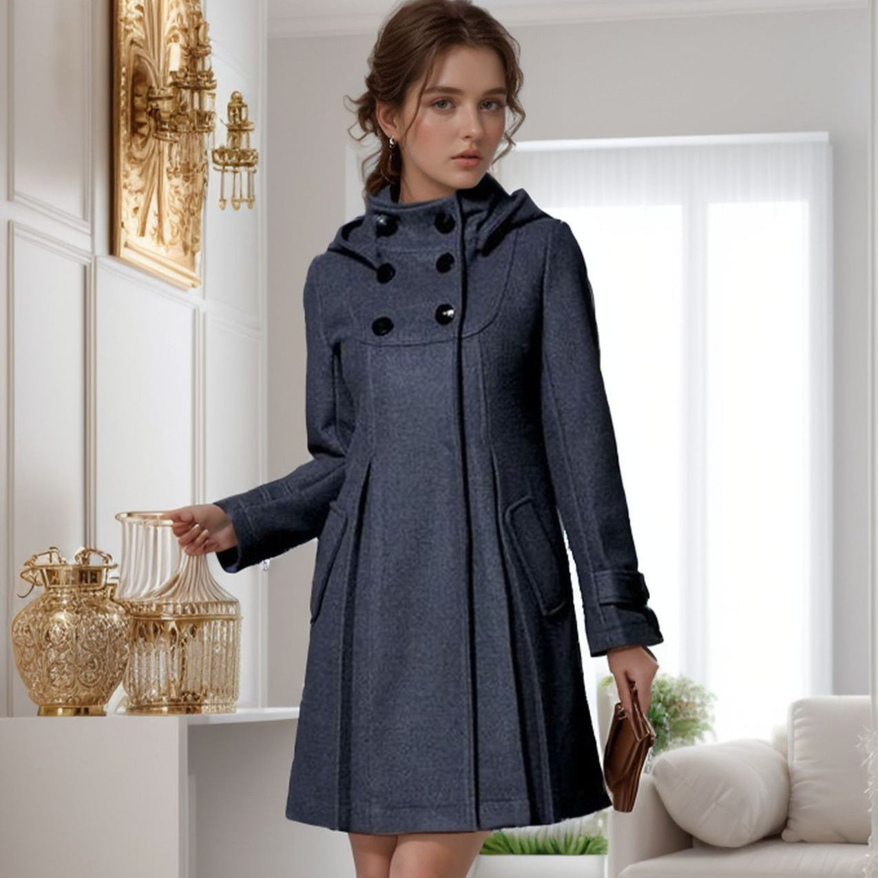 Alice - Veste Élégante À Capuche