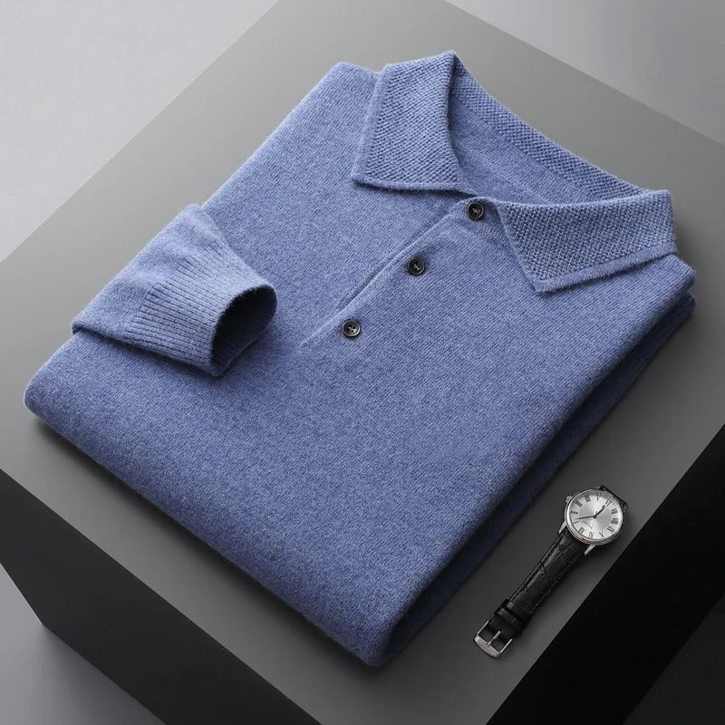 Rafael - Pull Polo en Cachemire