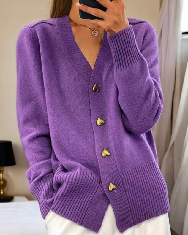 Elina - Élégant Cardigan Romantique